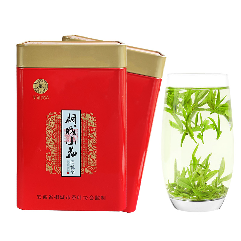 桐城小花雨前小兰花茶叶安徽绿茶500g罐装高山云雾兰花香