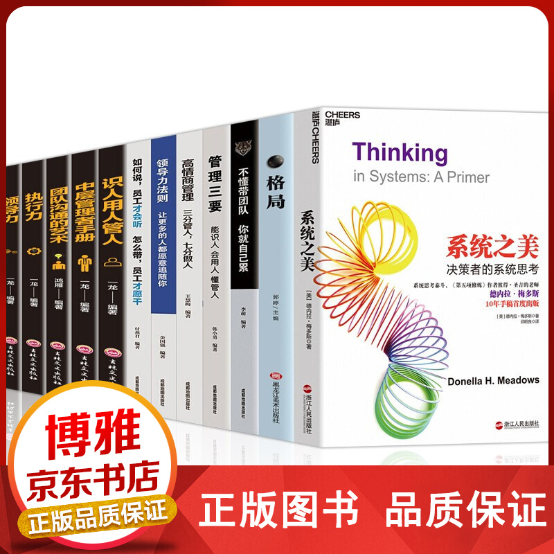 系统之美：决策者的系统思考+格局不懂带团队你就自己累管理三要领导力高情商管理识人用人管人执行力管理书 系统之美12册