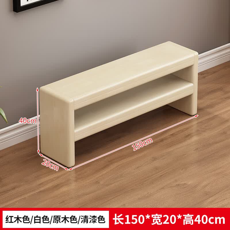 雅漫琳床尾加长神器实木凳子长条进门可坐穿鞋凳小木凳家用门口长凳床尾 双层150长*20宽*40高 默认原木款高性价比高么？
