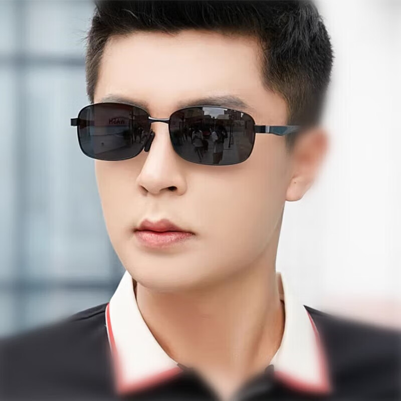 vexgyu男士墨镜开车眼镜男款防紫外线太阳镜中年爸爸感光变色偏光眼镜