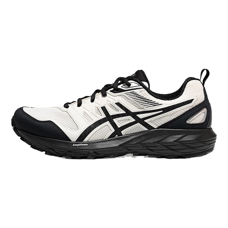 亞瑟士ASICS跑步鞋男鞋舒適透氣運動(dòng)鞋耐磨越野跑鞋GEL-SONOMA CN 白色/黑色 43.5