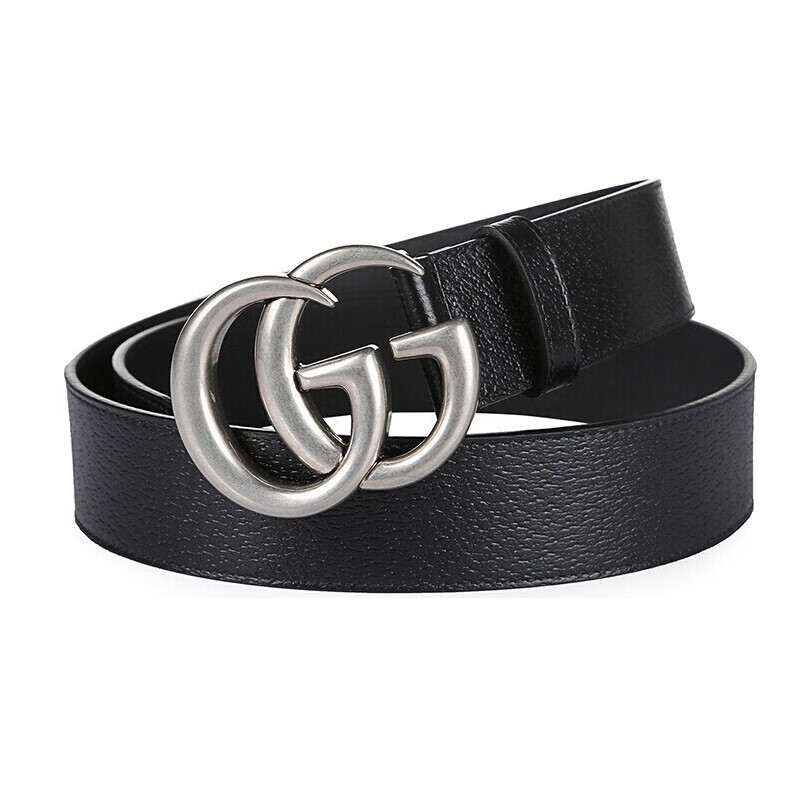【正品鉴定】全新gucci/古驰男皮带 双g荔枝纹腰带 金属头做旧 406831