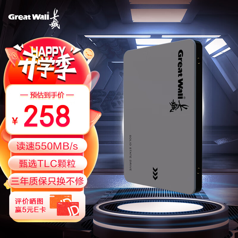 长城（Great Wall) 1TB SSD固态硬盘 SATA3.0接口 GW560系列