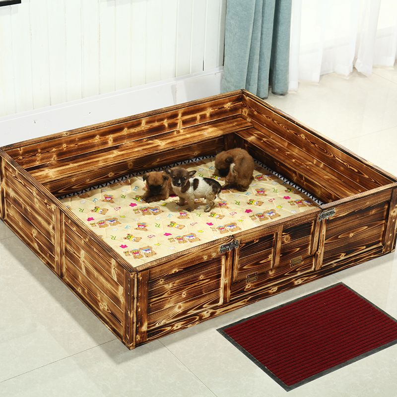 厂家直销clcey防压实木狗产床狗窝猫窝宠物窝猫产房狗产房猫产床 原木