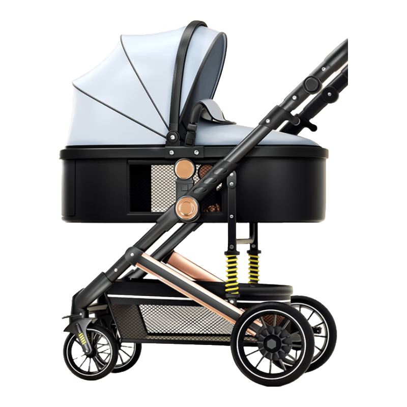 ANGI BABY 婴儿推车可坐可躺可折叠减震婴儿车高景观双向新生儿儿童手推车