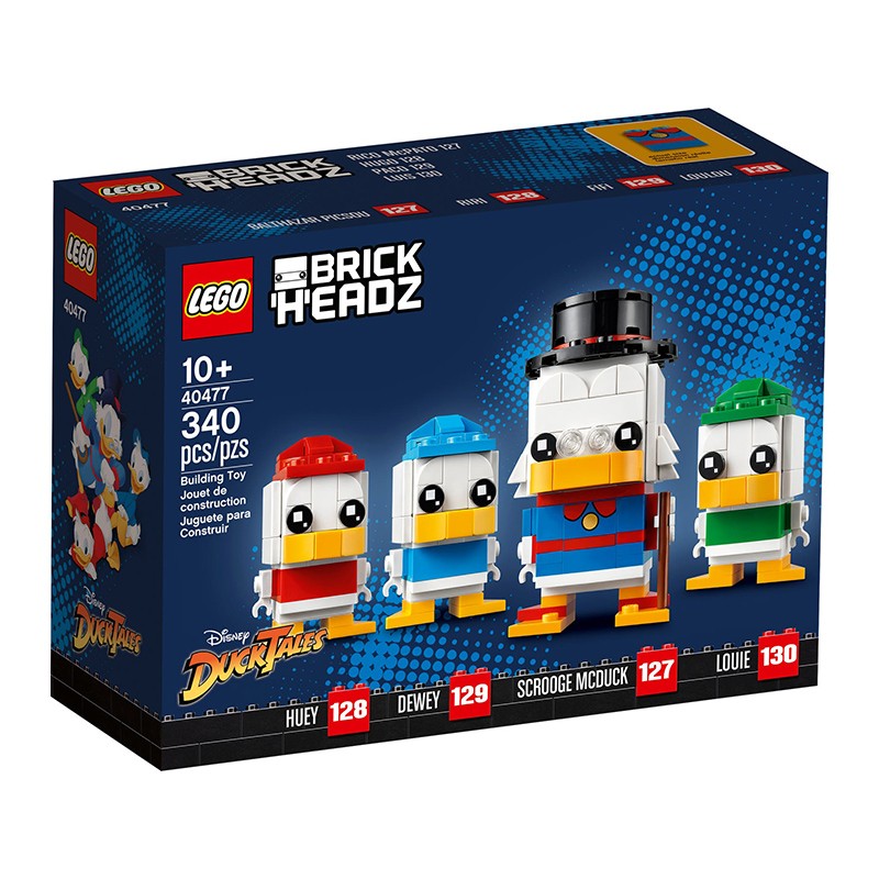 乐高(lego)40477 史高治 辉儿 杜儿和路儿 积木拼搭玩具方头仔系列 方