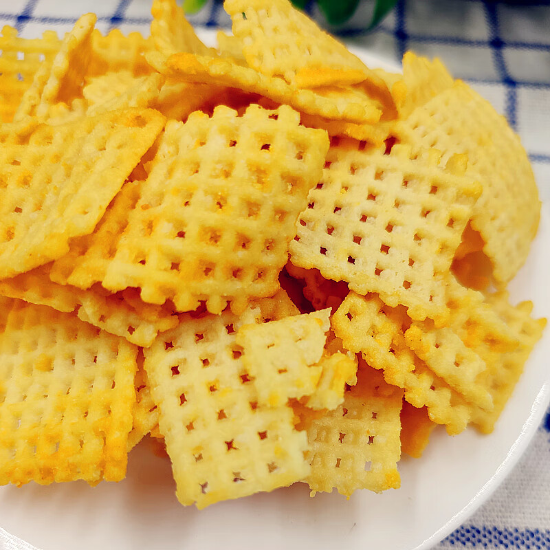 卡奇板栗粗粮锅巴200g*5袋多口味休闲零食咸蛋黄锅巴膨化食品 咸蛋黄