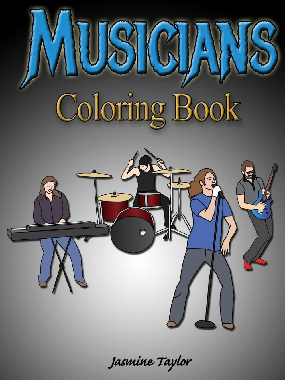 【预售 按需印刷】musicians coloring book