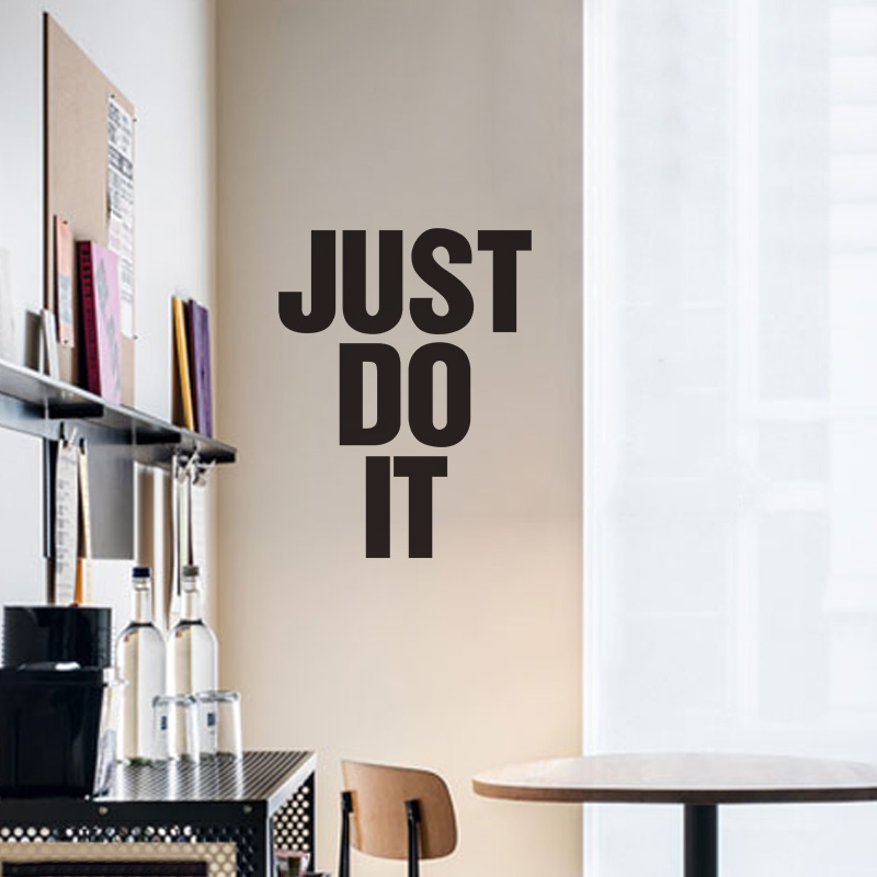 just do it 公司英文化励志墙贴纸办公室教室培训班级布置贴纸ins企业