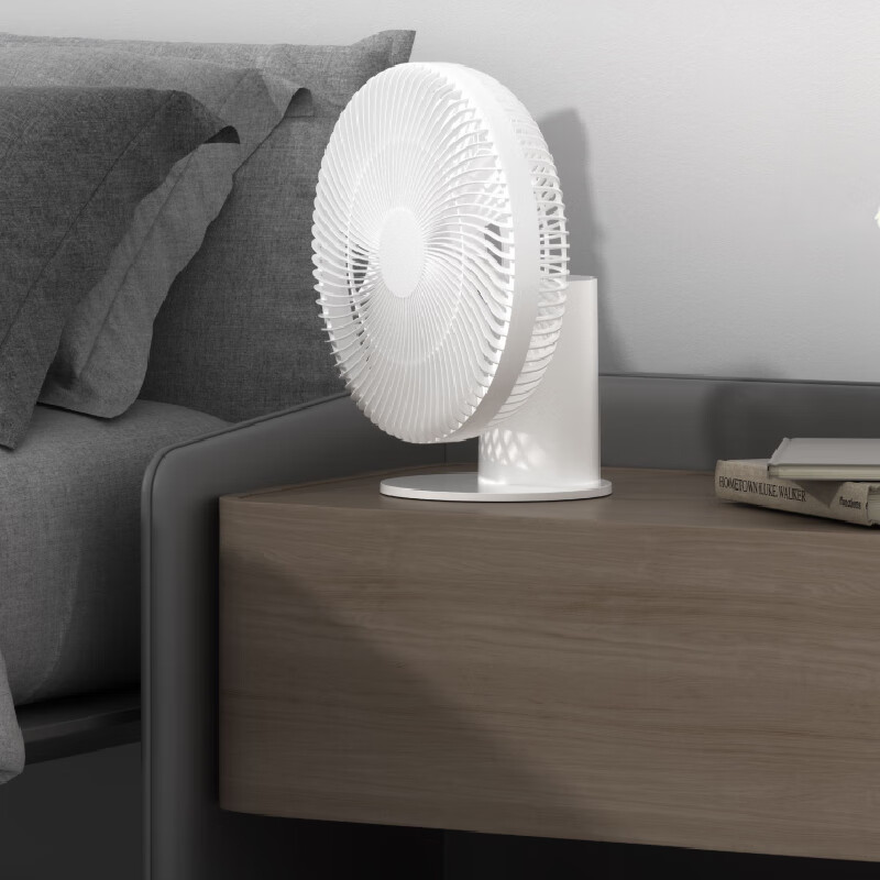 Heallux法国海路世台式电风扇家用充电两用直流静音小型台扇新款桌面落地扇 【直流静音】台式充电长续航风扇