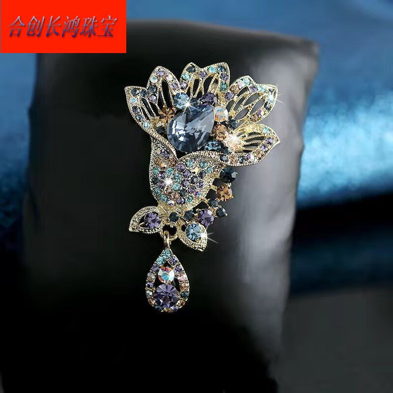 胸针女高档气质百搭别针西装西服女士旗袍毛衣胸花胸针复古中国风