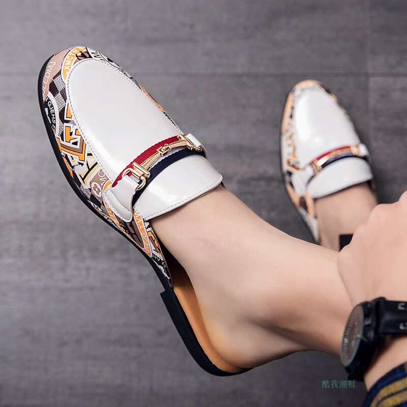 辰锐森半拖鞋男懒人鞋无后跟夏季透气网红男韩版休闲一脚蹬懒人凉拖