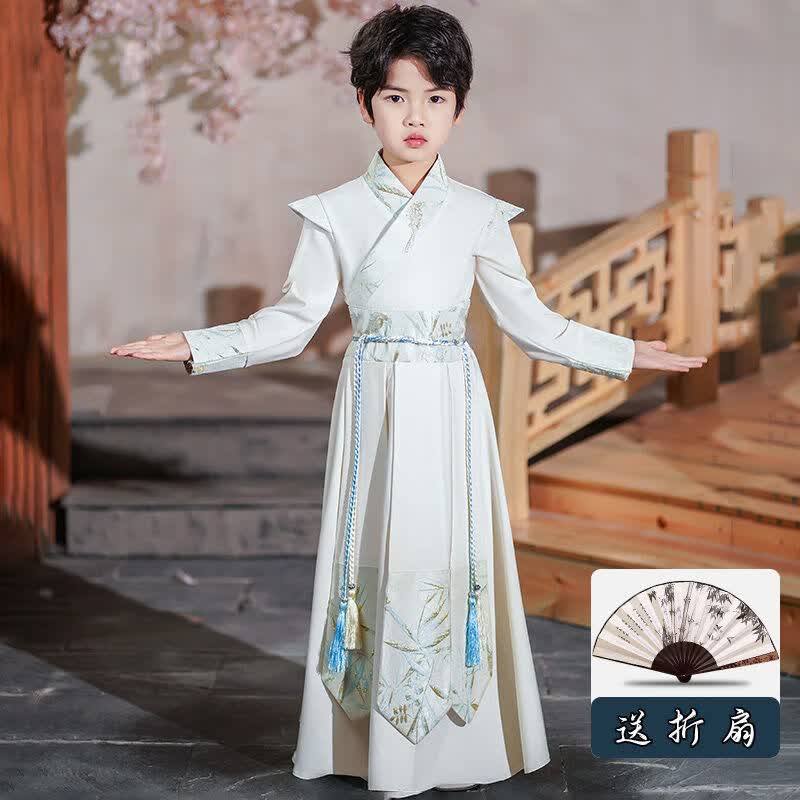 碧眼狐品牌儿童汉服男童春秋装古风古装国学服中大童唐装表演服中国风 (白)长袖款* 130(正常尺码按高身下单)使用感如何?