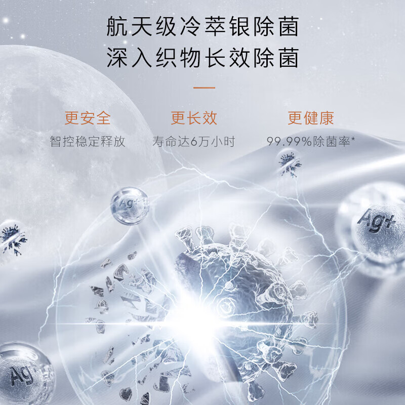 COLMO【新象】HS1家用10KG滚筒洗衣机 变频大容量纯平全嵌 无孔内筒电动门 精准自投慕斯喷淋冷萃银除菌 【星泽灰】CGU10H-HS1