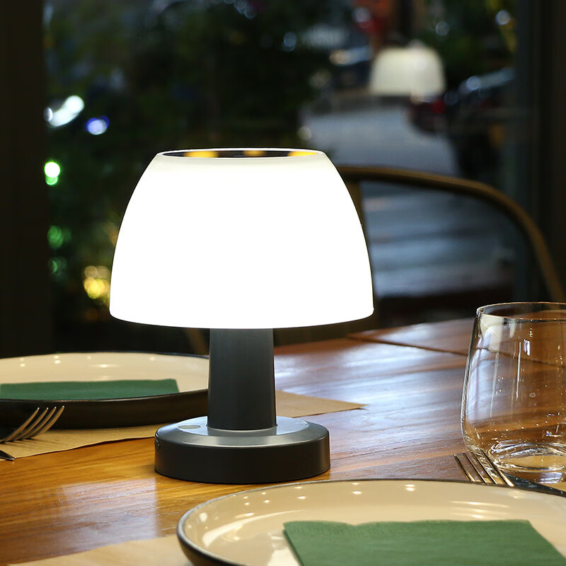 馨芒太陽(yáng)能照明燈戶外庭院燈室外婚禮酒吧餐吧充電臺(tái)燈露營(yíng)防水小夜燈 太陽(yáng)能20LED蘑菇臺(tái)燈暖光1只裝