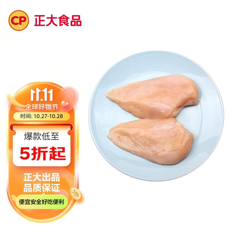 CP正大（CP）食品 鸡大胸 1kg 出口级食材 冷冻鸡肉 鸡胸肉怎么看?