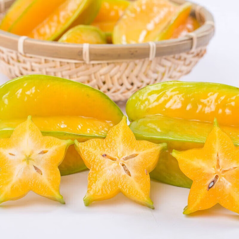 小筑倾橙福建漳州下河杨桃新鲜水果洋桃五角星阳桃现摘现发整箱年货 5斤优选杨桃