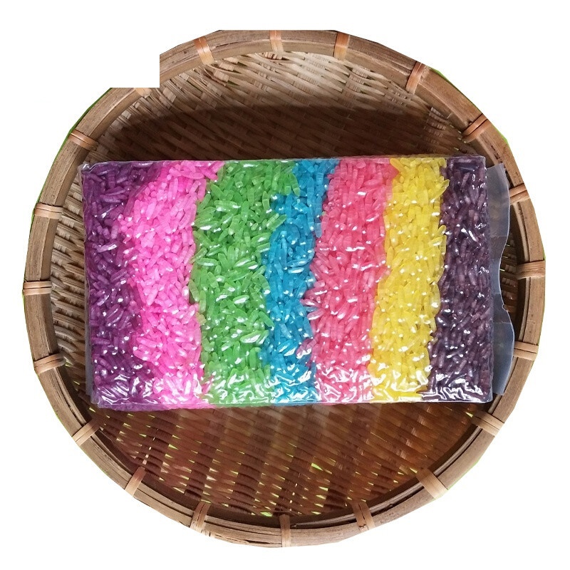 虎钢馋云南七彩米彩虹米乌饭五色糯米包粽子用的米彩色糯米饭散装糯米