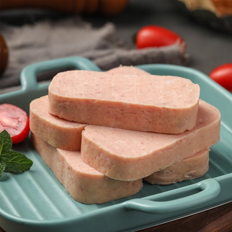 梅林（MALING）午餐肉罐头猪肉午餐肉儿童午餐肉开罐即食早餐熟食下饭菜方便速食 可口198g*3罐