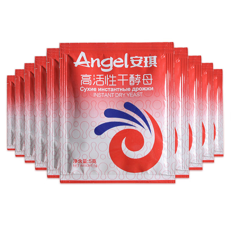 安琪（Angel）酵母粉包子馒头高活性干酵母5g*10袋家用食用烘焙原料发酵粉 2件