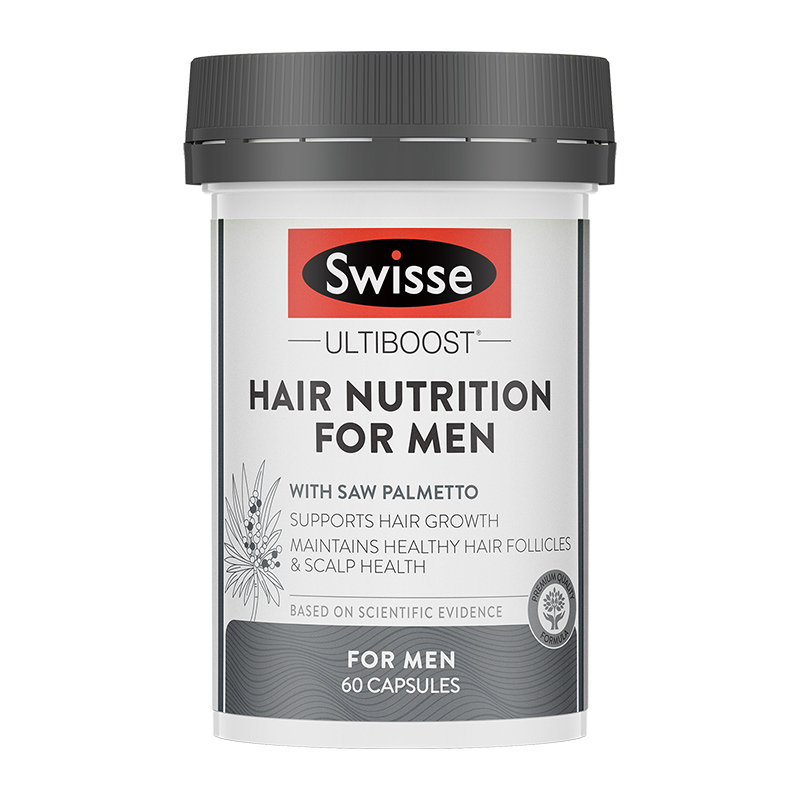 Swisse斯维诗 男士头发营养胶囊 60粒/瓶 呵护男士头发健康 海外进口