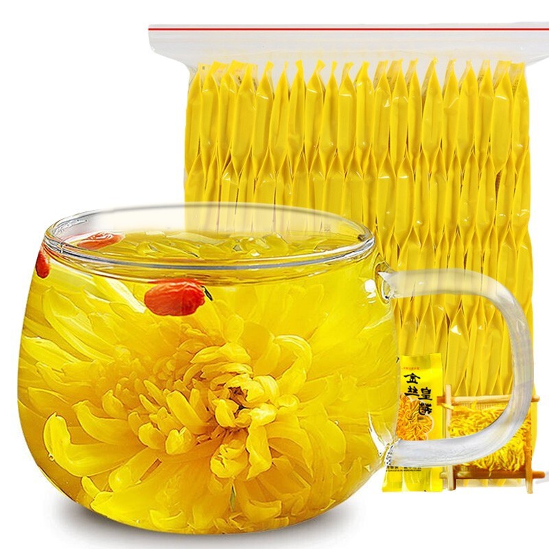 汪满田 黄山高山金丝皇菊大菊花茶大朵贡菊一朵一杯花草茶叶清凉茶饮