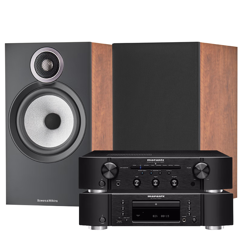 宝华韦?。˙&W）606 S3+马兰士PM6007功放机家用音响家庭影院HIFI音响音箱高保真发烧级 606+PM6007+CD6007（上千用户选择）
