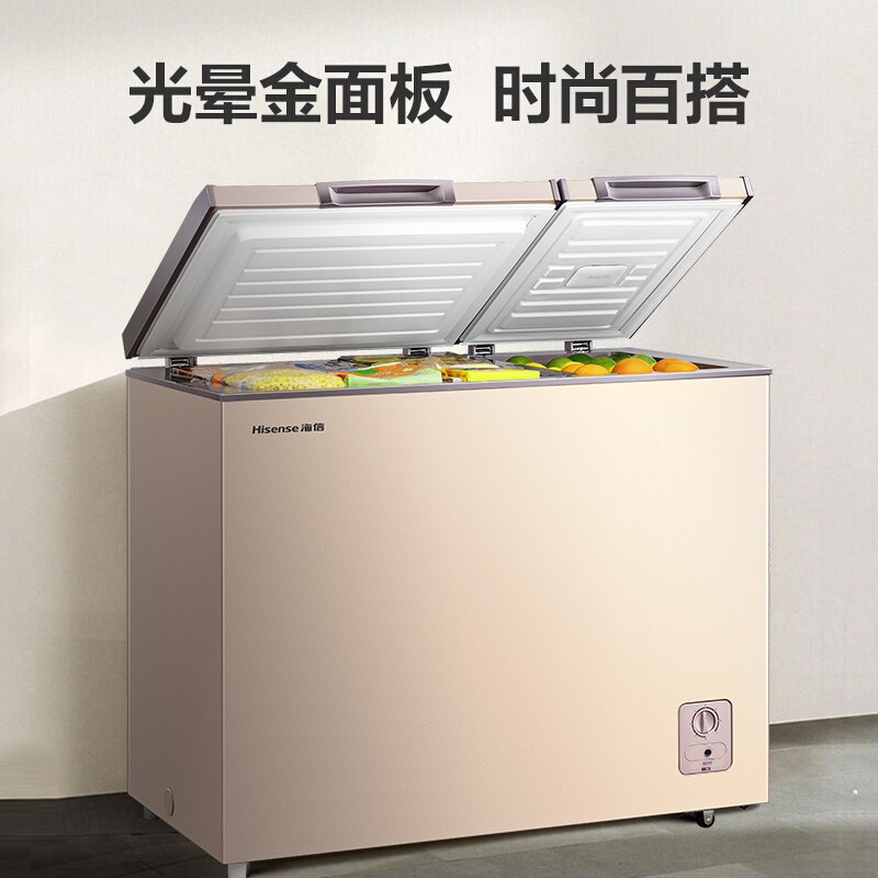 海信(Hisense) 206升一级能效家用双温冰柜 养鲜净化保鲜柜节能商用冷柜双开冰箱BCD-206NUD