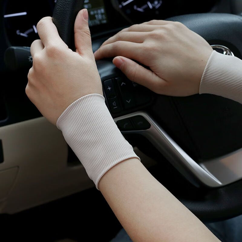 荼梧超薄吸汗护腕夏季冰丝护腕男女薄运动扭伤手腕带袖套短款透气时尚