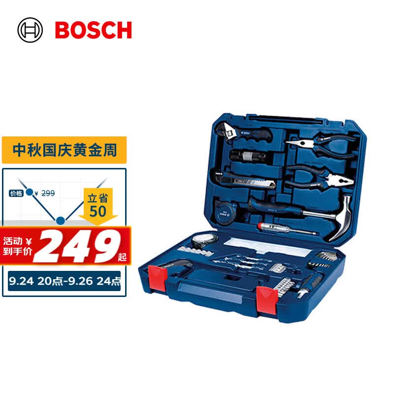 博世（BOSCH）家用多功能五金工具套装（108件套）手动工具箱怎么看?