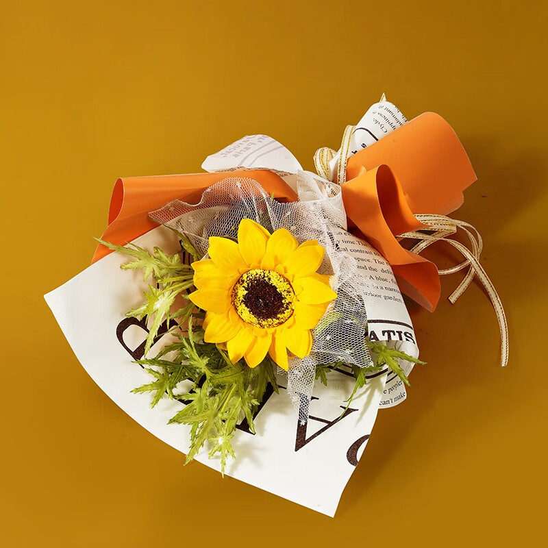 花花束母亲节520情人节生日礼物纪念日送女生朋友老婆 香皂太阳花花束
