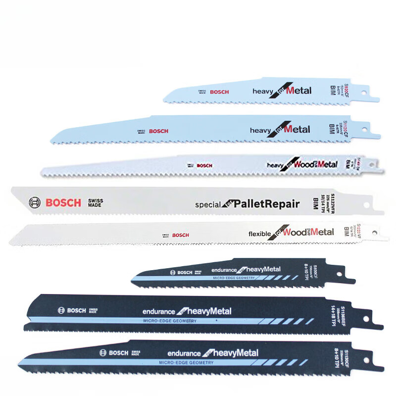 山头林村往复锯条金属切割马刀锯锯条S1122BF博士双金属木工锯片S1127BEF S922EF金属精细切割