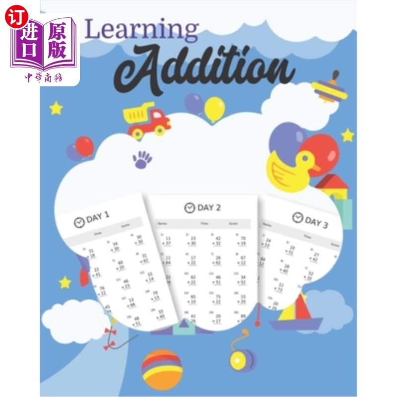 海外直订learning addition: 100 days of learning addition for