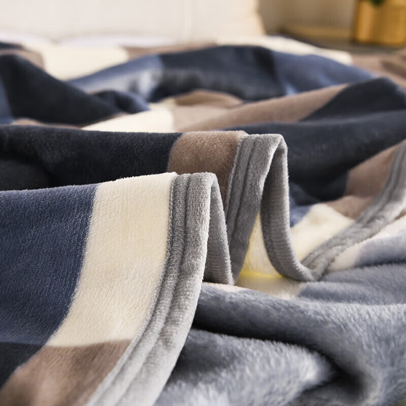 软贝牛奶绒法兰绒毛毯 单双人学生宿舍绒毯床单 午睡空调盖毯子 简静 150x200cm单毛毯