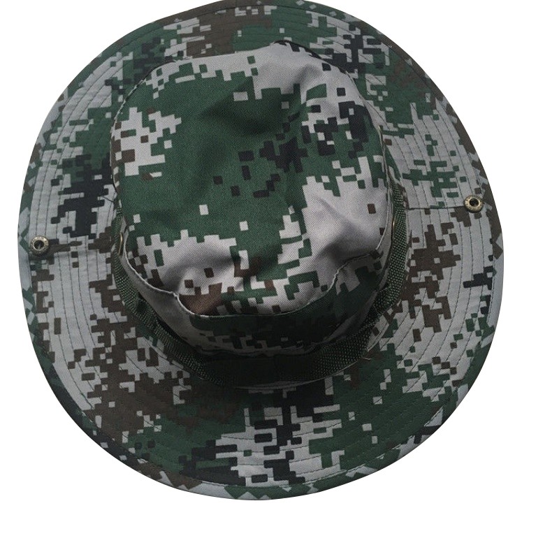 迪恪赛威 猎人迷彩圆边帽防晒遮阳帽战术渔夫帽子 通用迷彩 奔尼帽