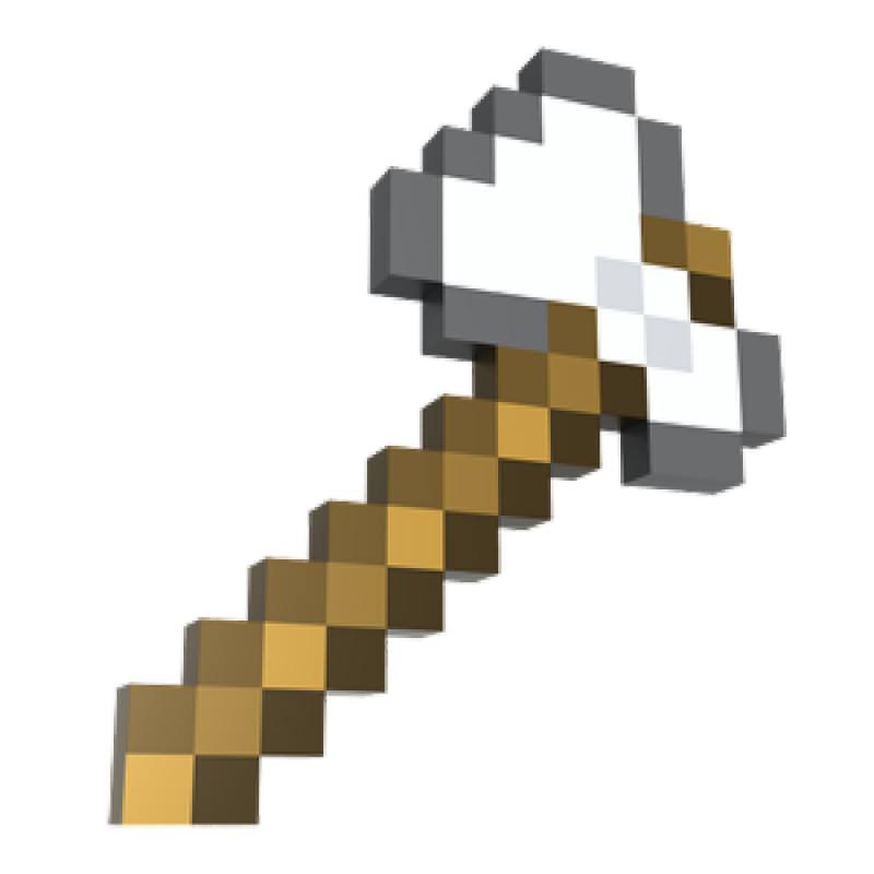 我的世界纸模我的世界minecraft工具大全合集钻石镐锄剑斧铲手工纸 铁