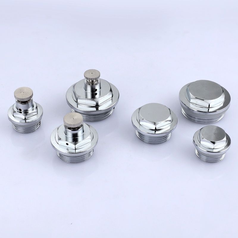 京控暖气片堵头放水阀手动排污阀门4/6分1寸跑风散热器放气阀 4分 外