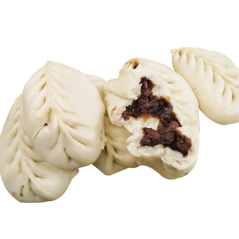 朗小贝【天天特价】山东手工红豆沙包子 自制红豆沙馅无添加豆包