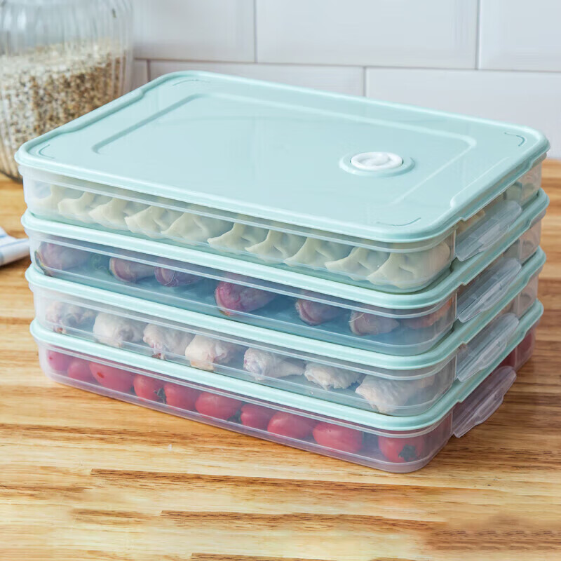 品维饺子盒多功能冰箱收纳盒冷冻盒食品级馄饨盒食品保鲜盒pp5材质