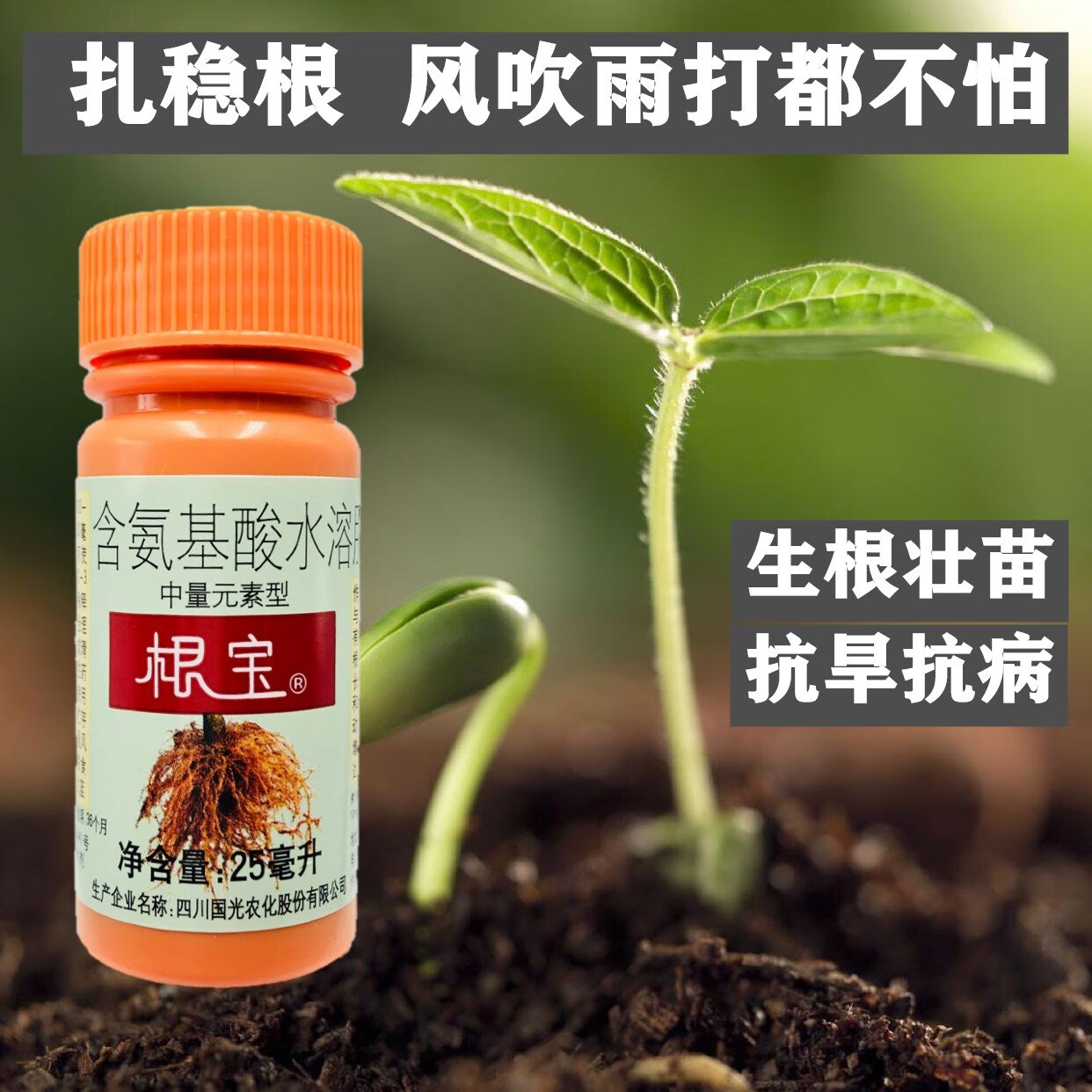 剂强力扦插生根液生根粉生根肥移栽水溶肥生根水 国光根宝25ml送量具