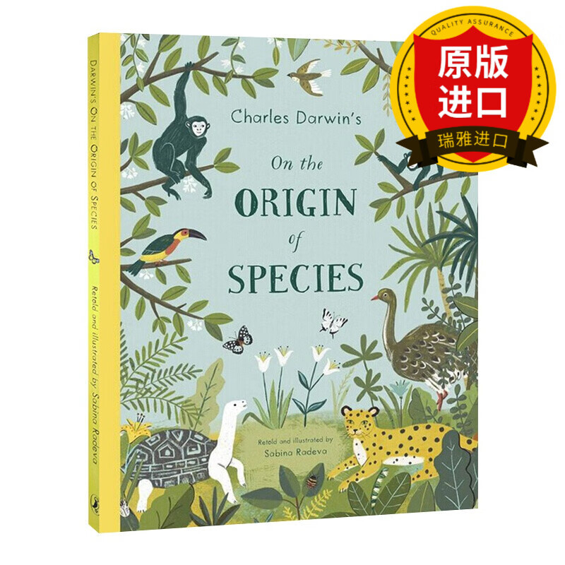 英文原版 物种起源 On The Origin of Species 绘本 儿童科普百科知识启蒙 英文版Sabina Radeva 进口原版英语书籍 精装