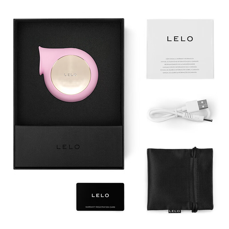 LELO sila茜拉 跳蛋自慰器情趣玩具震动蛋女自慰吮吸按摩器成人性用品 sila-粉色