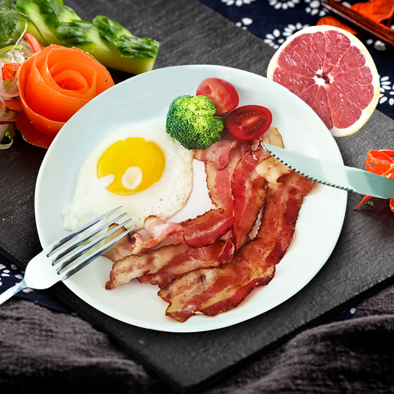 双汇 双汇史蜜斯美式餐饮培根原切早餐家用烘焙烧烤 原切培根1kg*1袋