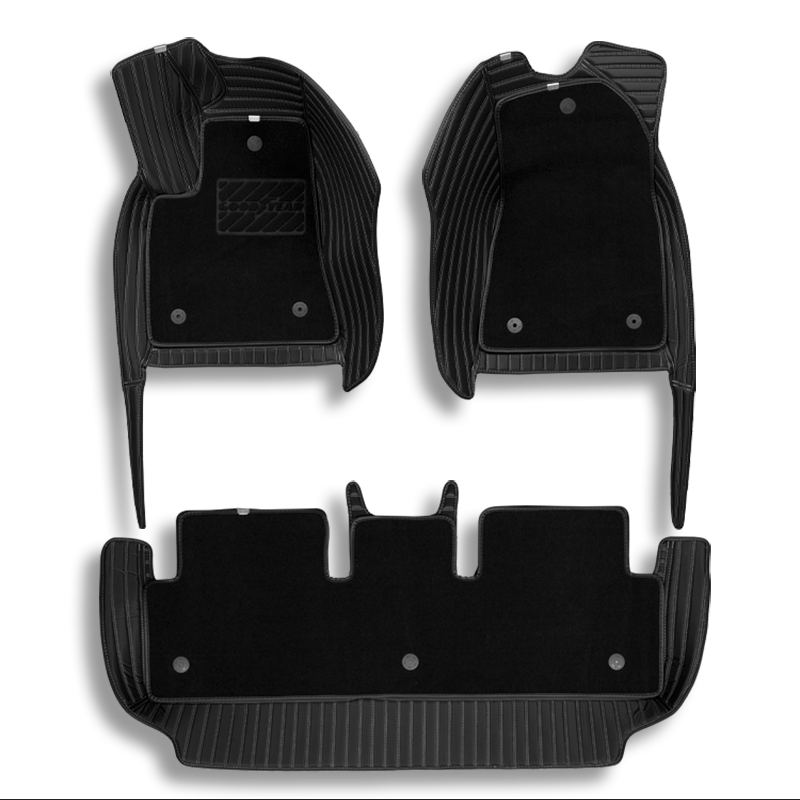 固特异（Goodyear）大包围汽车脚垫适用于特斯拉model3奥迪A4A6Q5L宝马5系 专车定制 品尚黑色 五座车型 下单联系客服备注 车型+年份