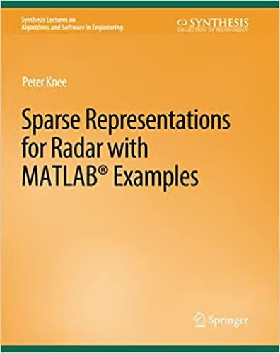 预订 sparse representations for radar with matlab examples