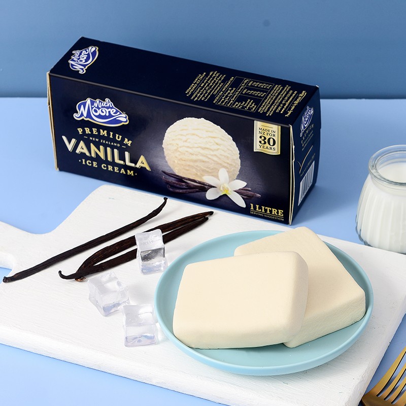 玛琪摩尔（MUCHMOORE） 新西兰进口香草冰淇淋 牛奶冰激淋雪糕冷饮 香草味 1盒装