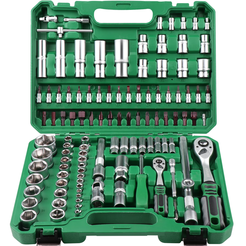 開拓(EXPLOIT)汽修工具套裝套筒扳手棘輪維修全套 專業(yè)汽修108件套(72齒升級(jí)版) 現(xiàn)貨