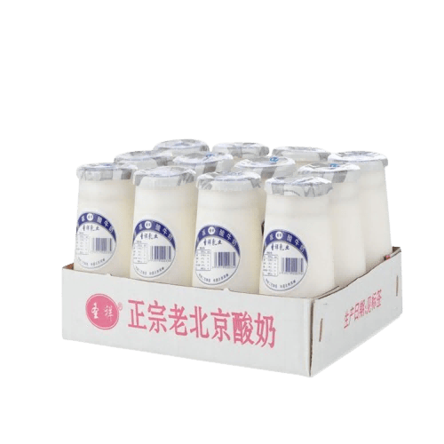 圣祥老北京酸奶原味酸奶180g*12瓶 乳酸菌风味发酵特产短保源头直发