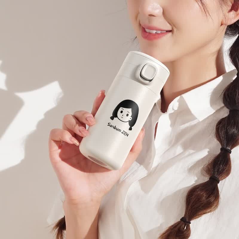 造物集 弹盖保温杯不锈钢女生高颜值情侣水杯可爱便携茶杯简约直身杯子 小雅300ml使用感如何?