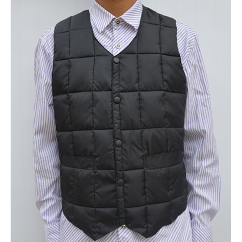 秋冬中老年男装棉马夹坎肩棉背心爸爸装中年男士马甲厚冬装棉 尖角